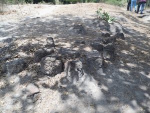 Restes de la fondation de la gu&eacute;rite